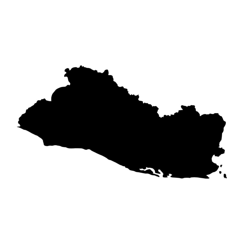 Silhouette of a ElSalvador Country land Map vector