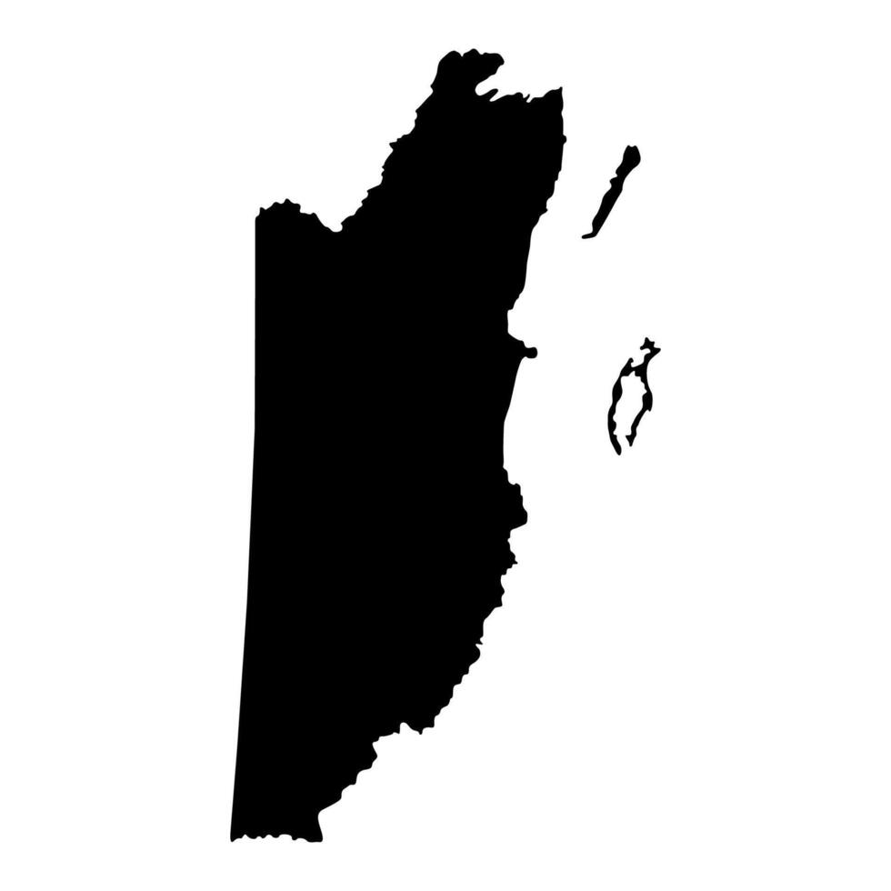 Silhouette of a Belize Country land Map vector