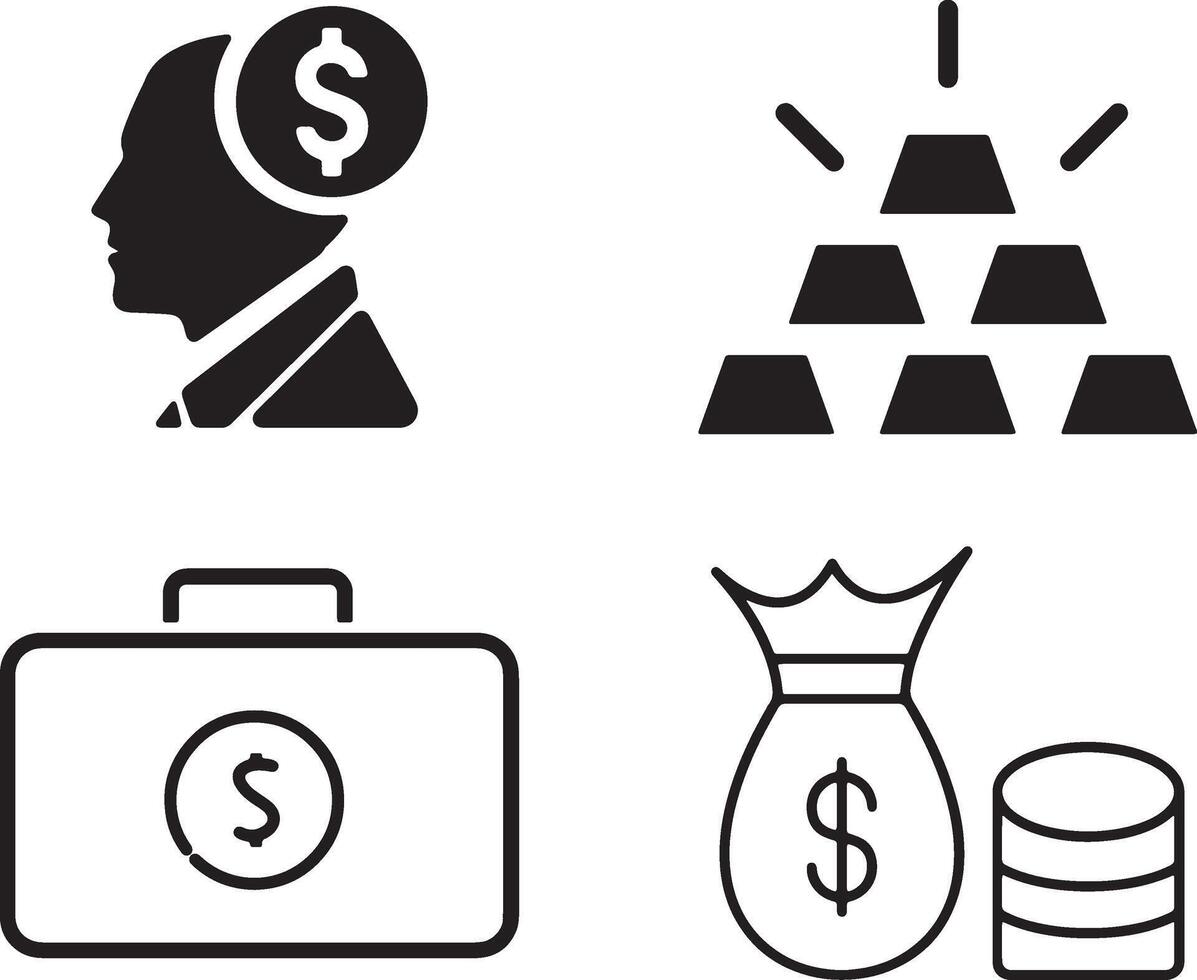 Versatile Finance Vectors for Web and Print Use