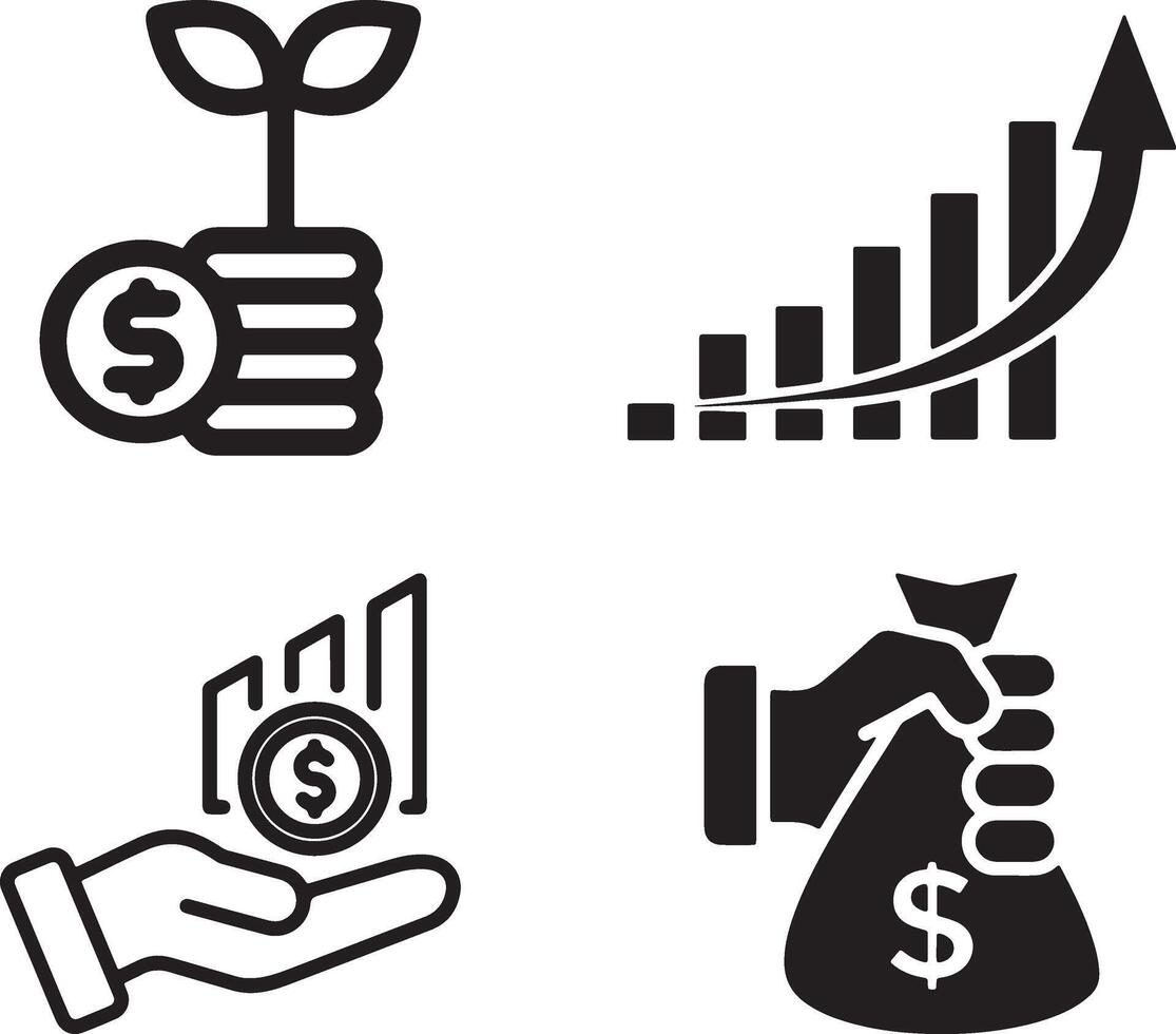 All-in-One Financial Icon Set for Professionals vector