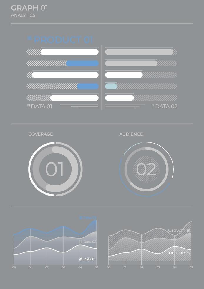 Project business analysis charts in color. Finance Charts. vector