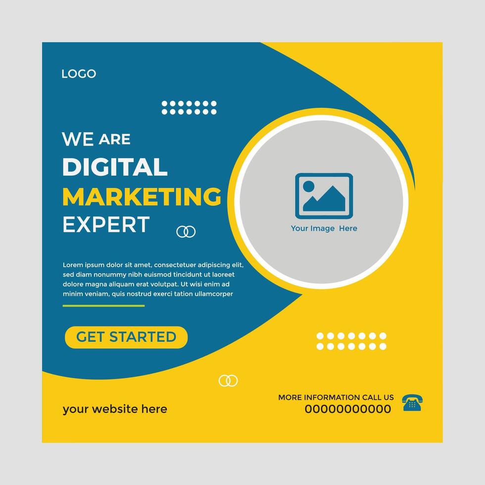 Social Media Post Design vector