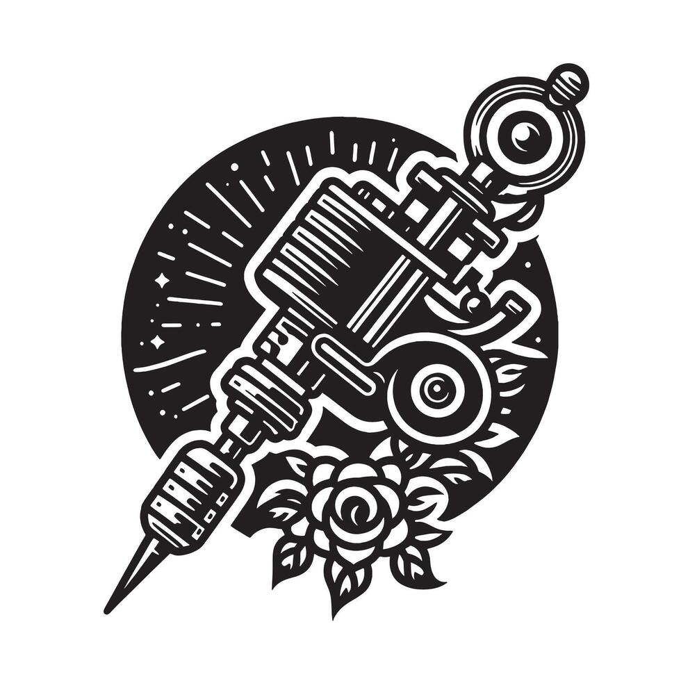 Tattoo Machine Evolution vector