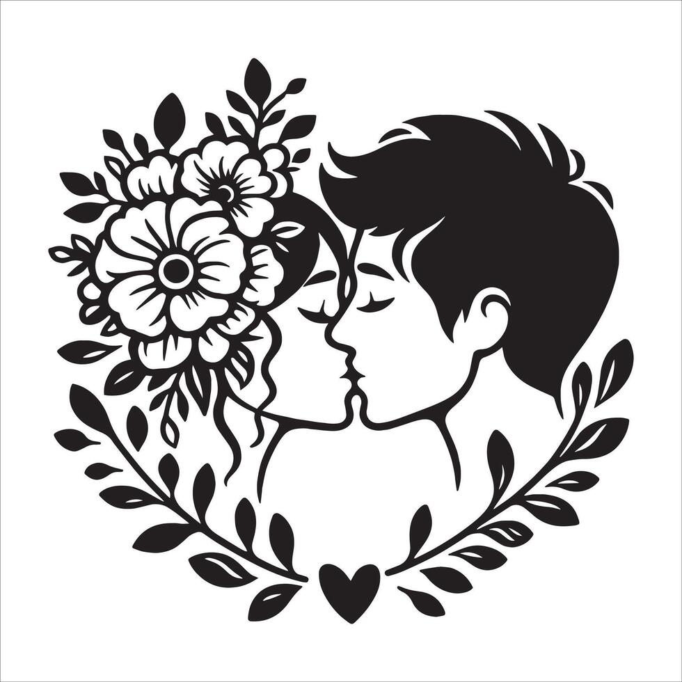 Eternal Blooming Kiss vector