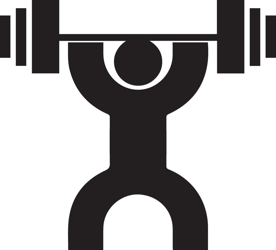 Fitness logo silhouette art and illustration vector