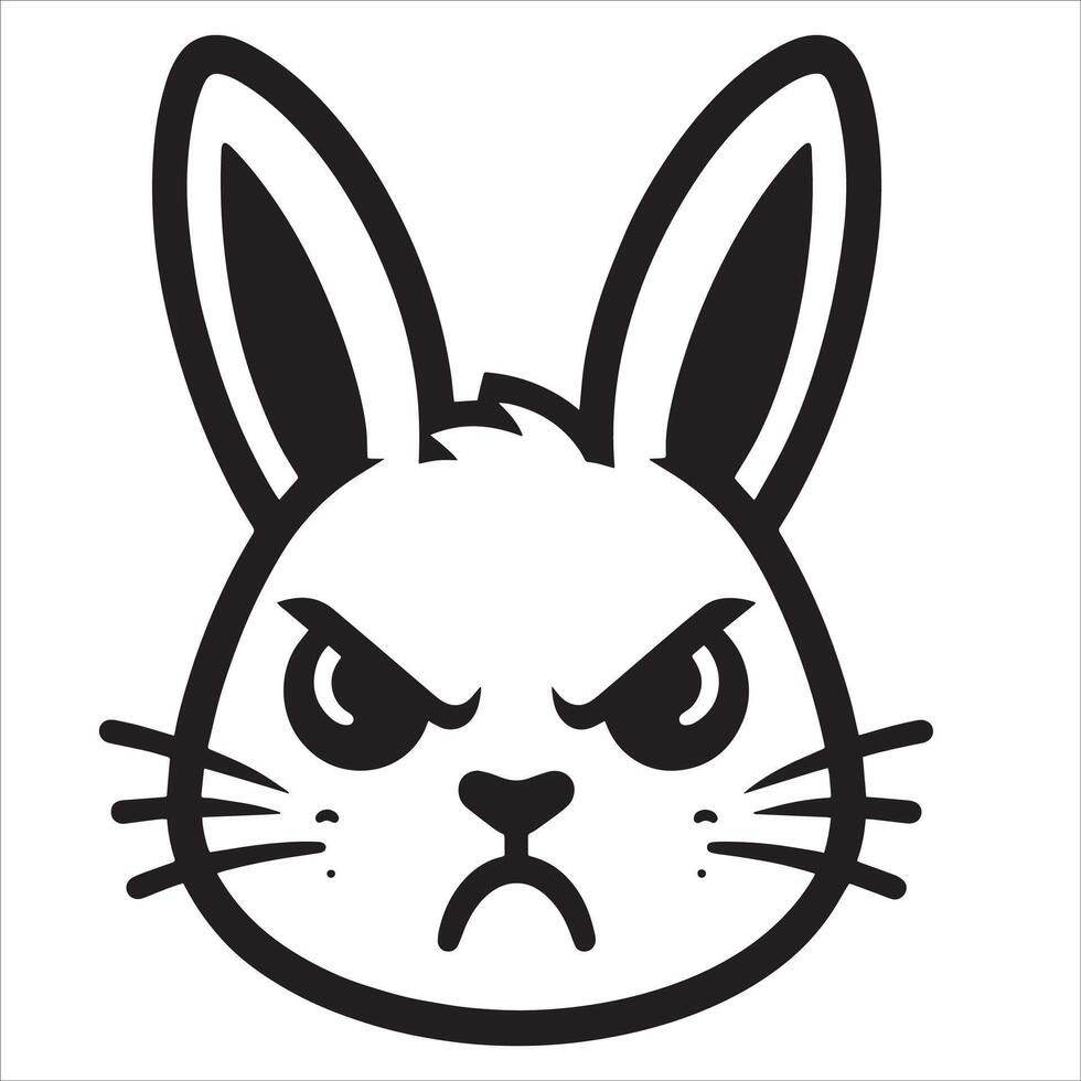 The Angry Rabbit Strikes vector