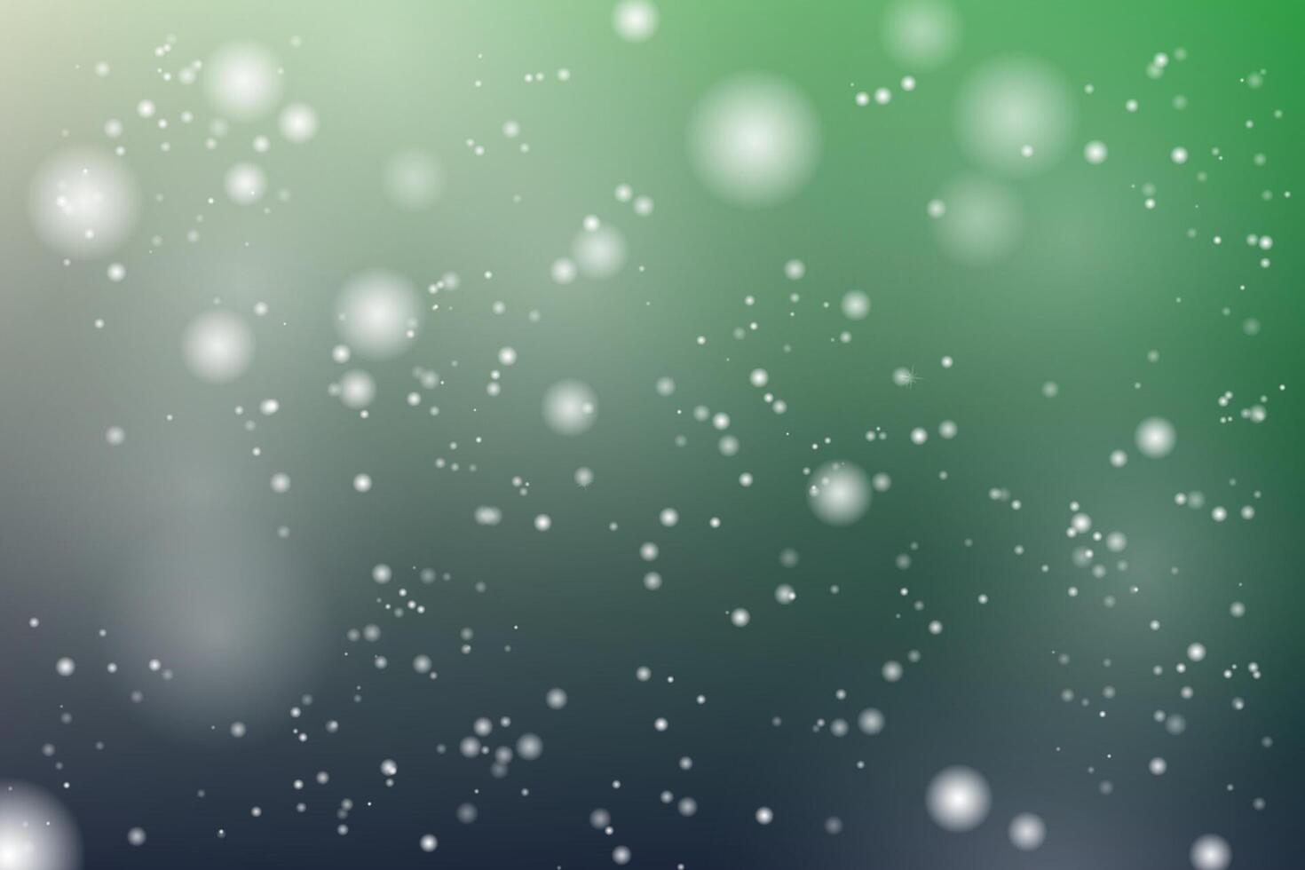 Abstract blue and green background. Glowing particles. vector
