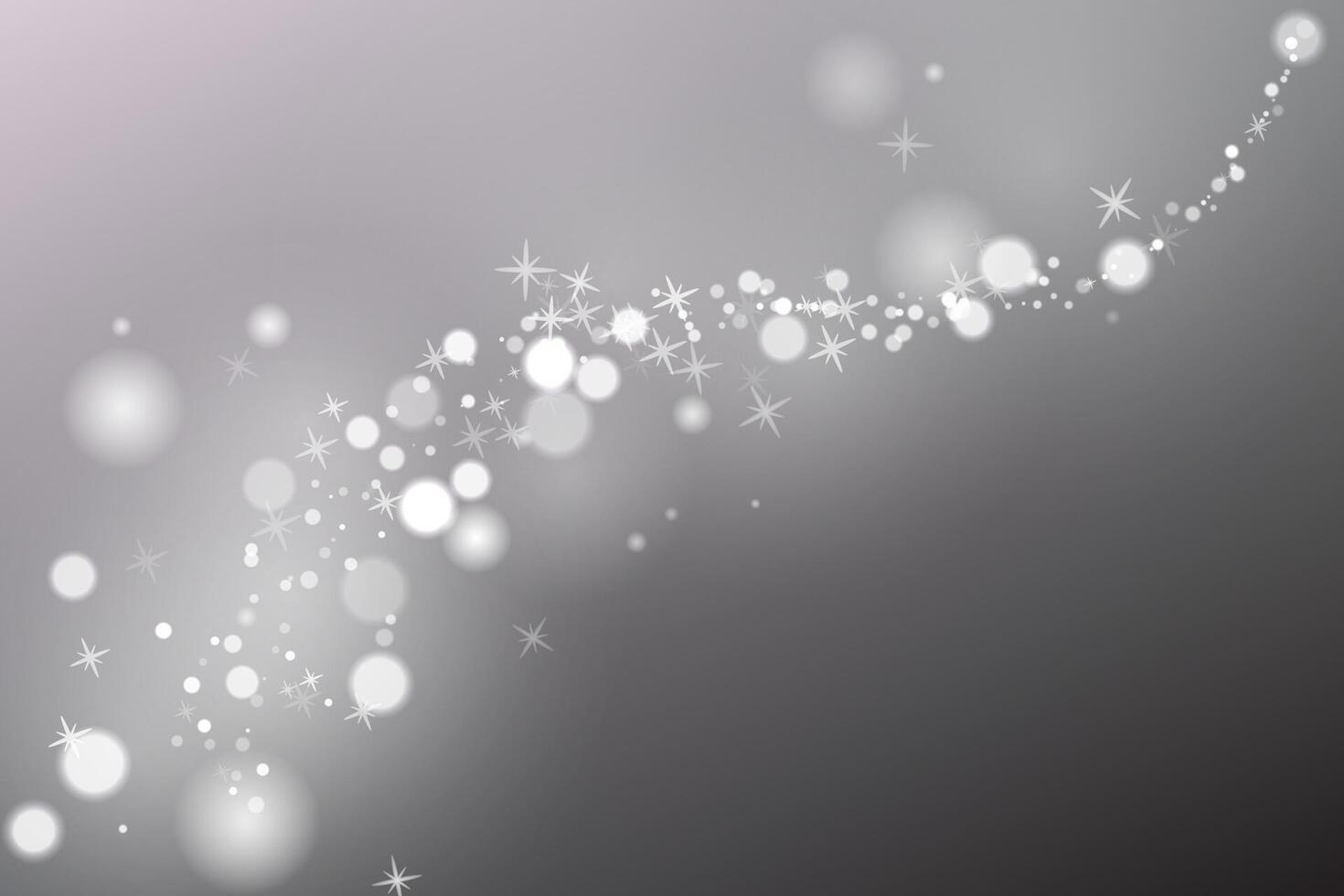 Glowing Particles. Gray background. vector