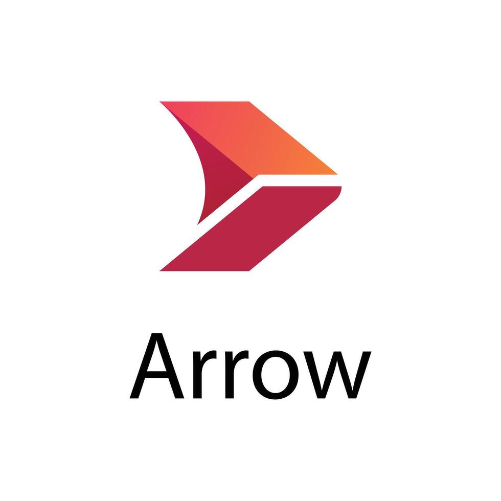 Arrow icon business logo design. Business Company arrow logo template. vector