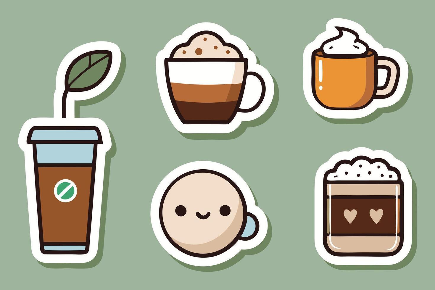 Whimsical Brew Icons vector