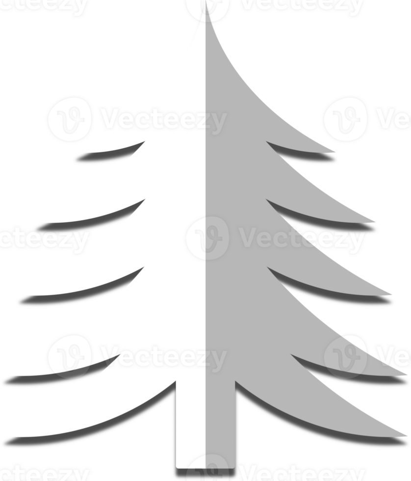 paper tree Christmas icon png