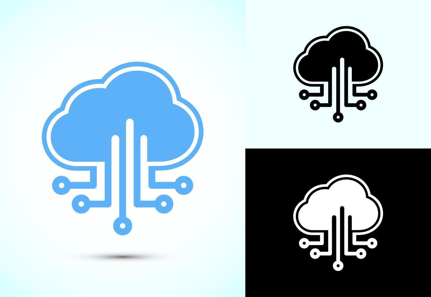 Cloud computing icon design illustration vector