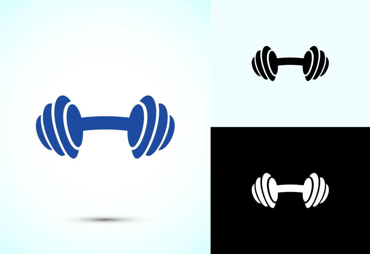 Dumbbell icon design for fitness vector