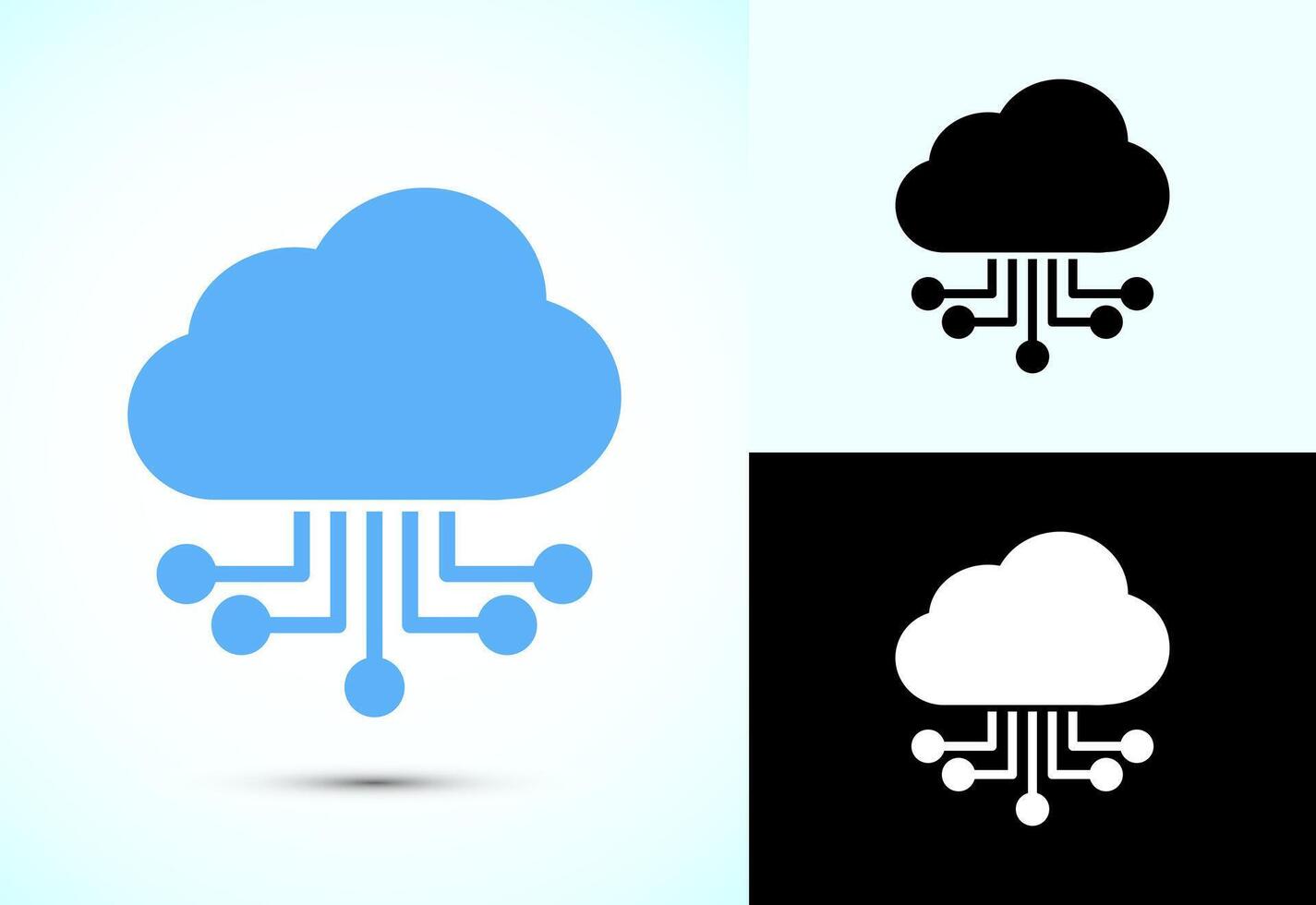 Cloud computing icon design vector