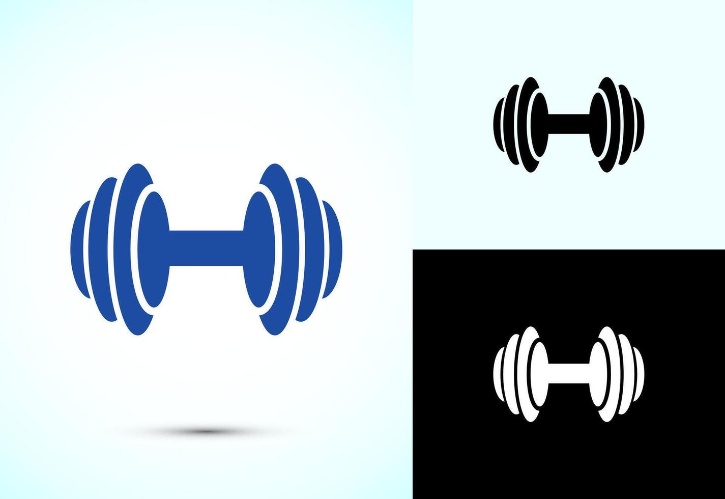 Dumbbell icon design vector