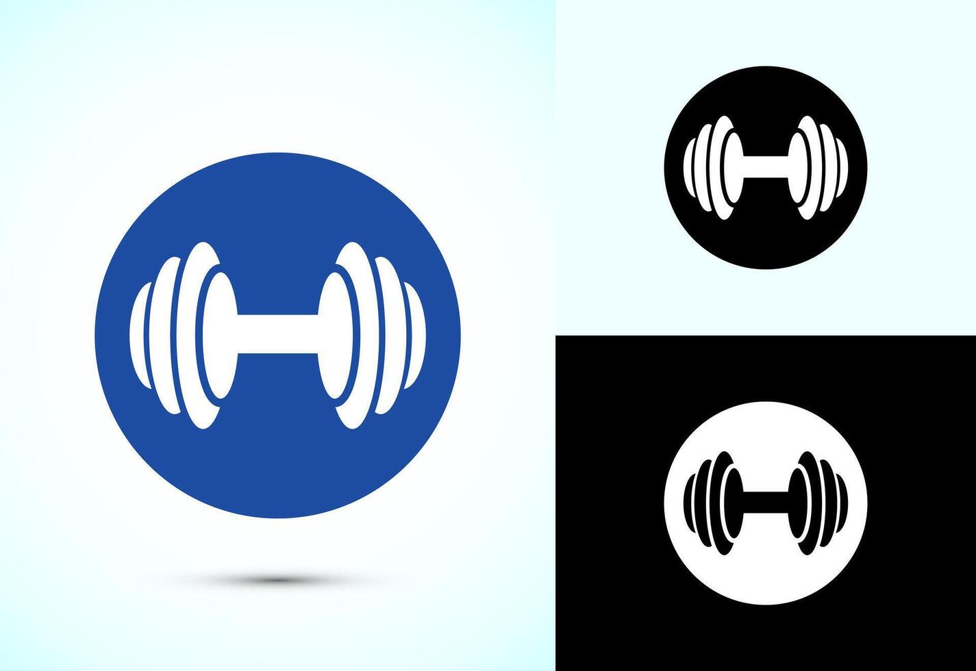 Dumbbell icon design, gym, exercise, weightlifting vector