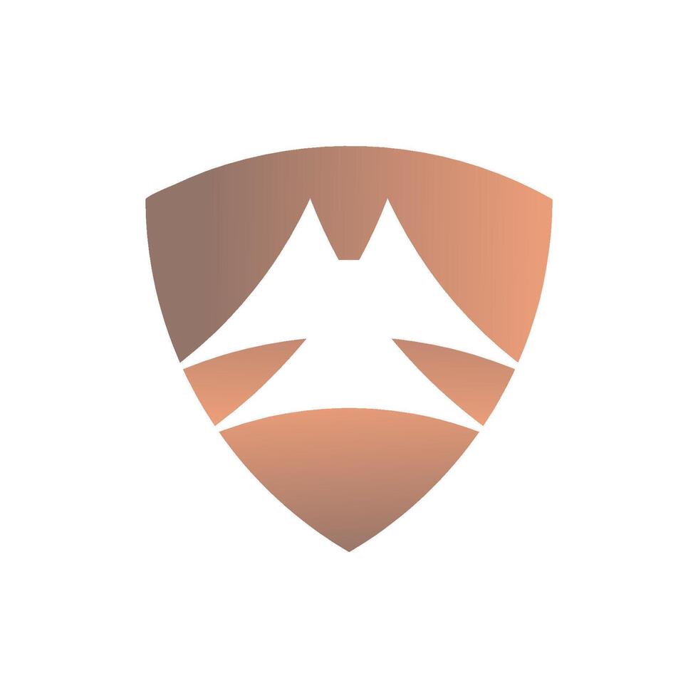Sport logo design shield m icon abstract vector