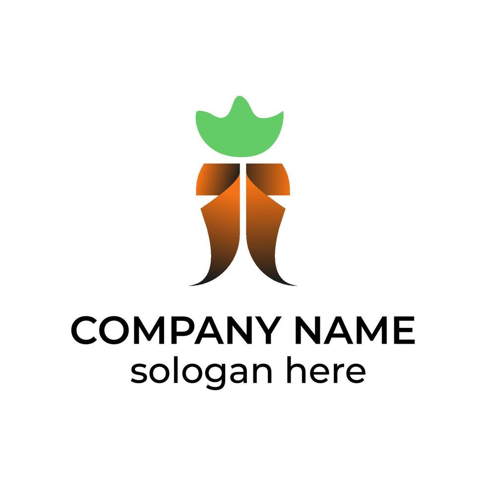 Modern carrot icon logo design vector