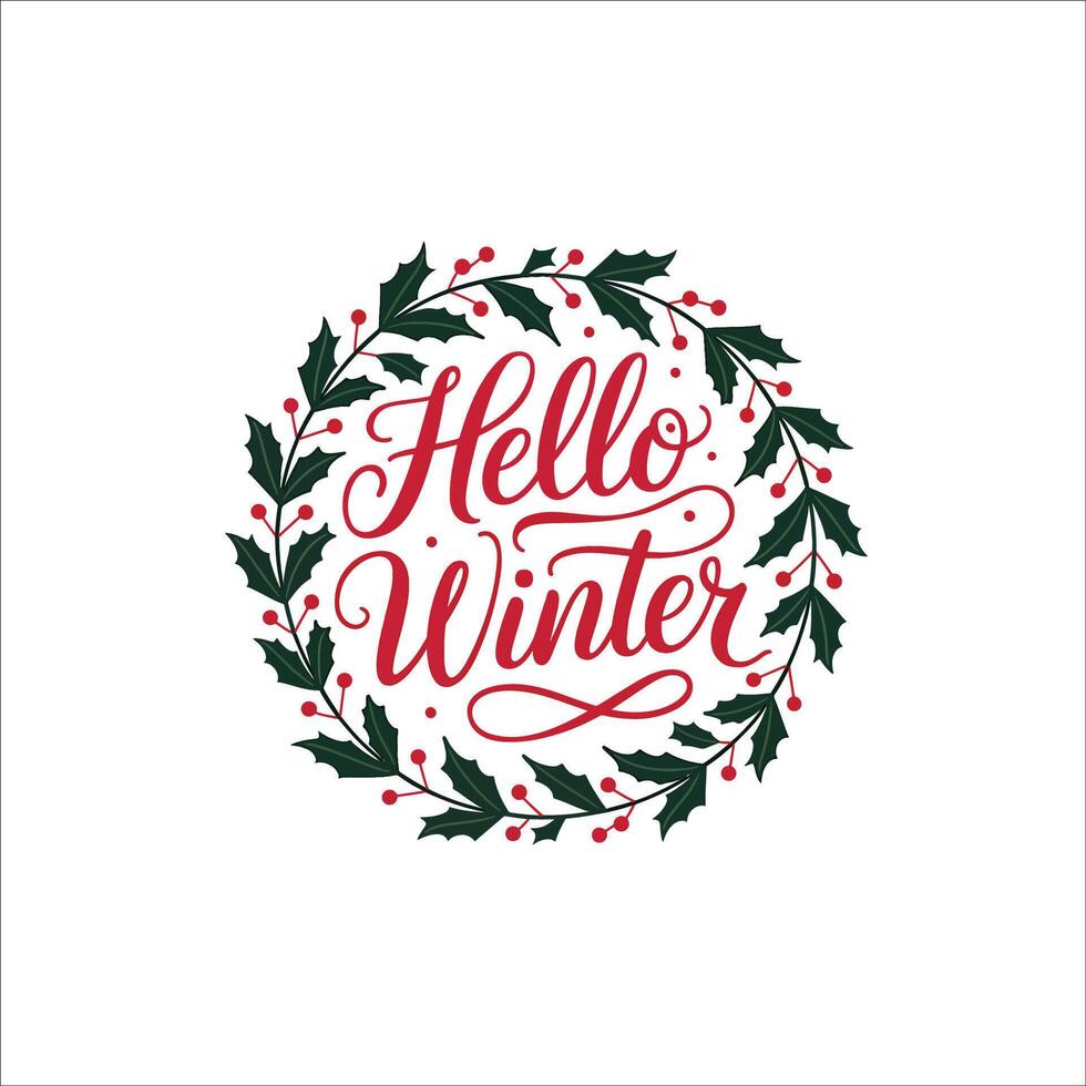 Elegant and Bold Winter Themed Graphic Design vector