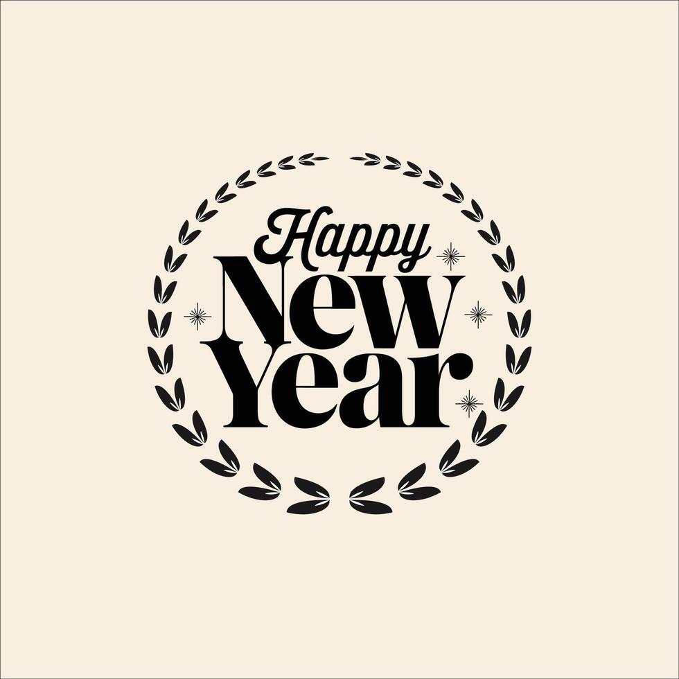 Sophisticated 2025 Design for New Year Celebrations vector