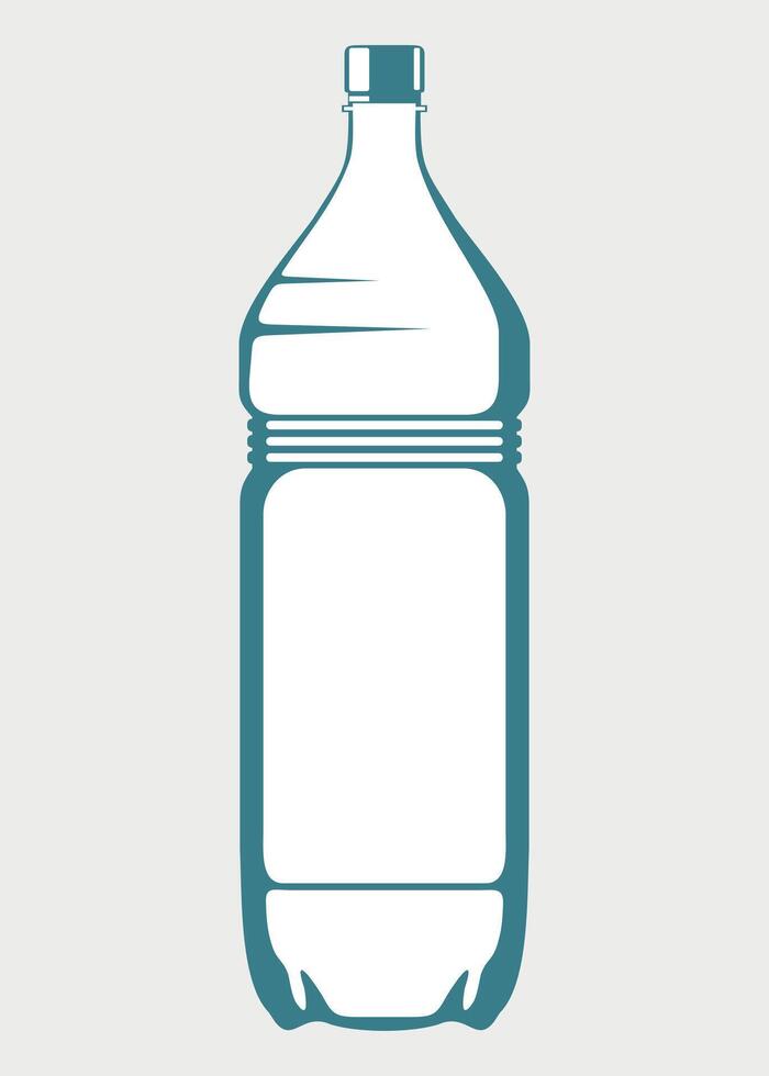plastic bottle icon isolated vector