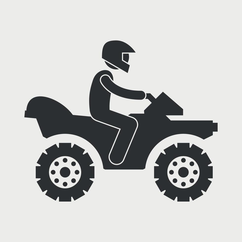 atv icon isolated vector