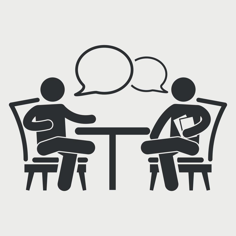 people communication icon isolated vector