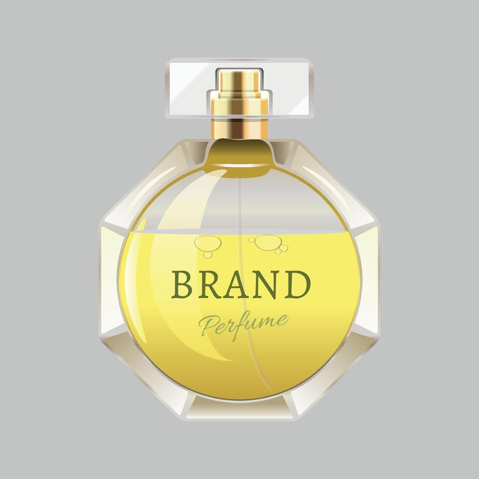 perfume bottle isolated vector