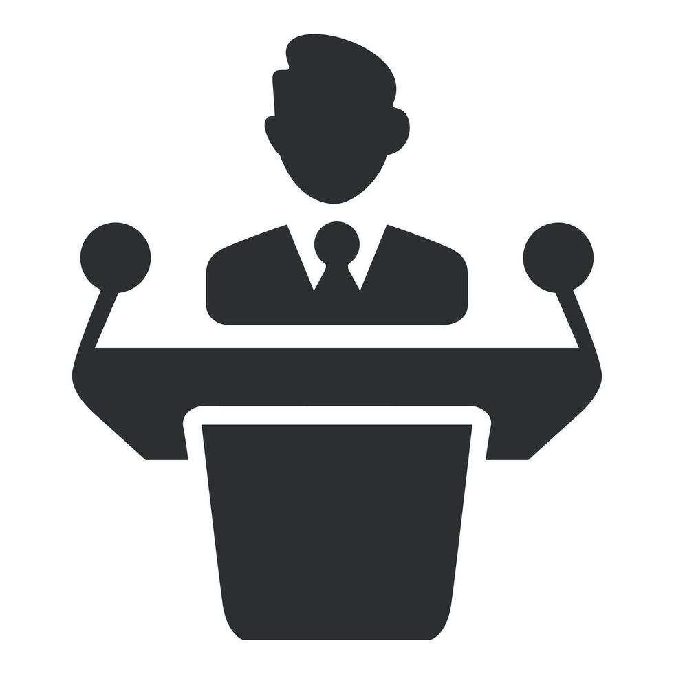 icon of man with report isolated vector