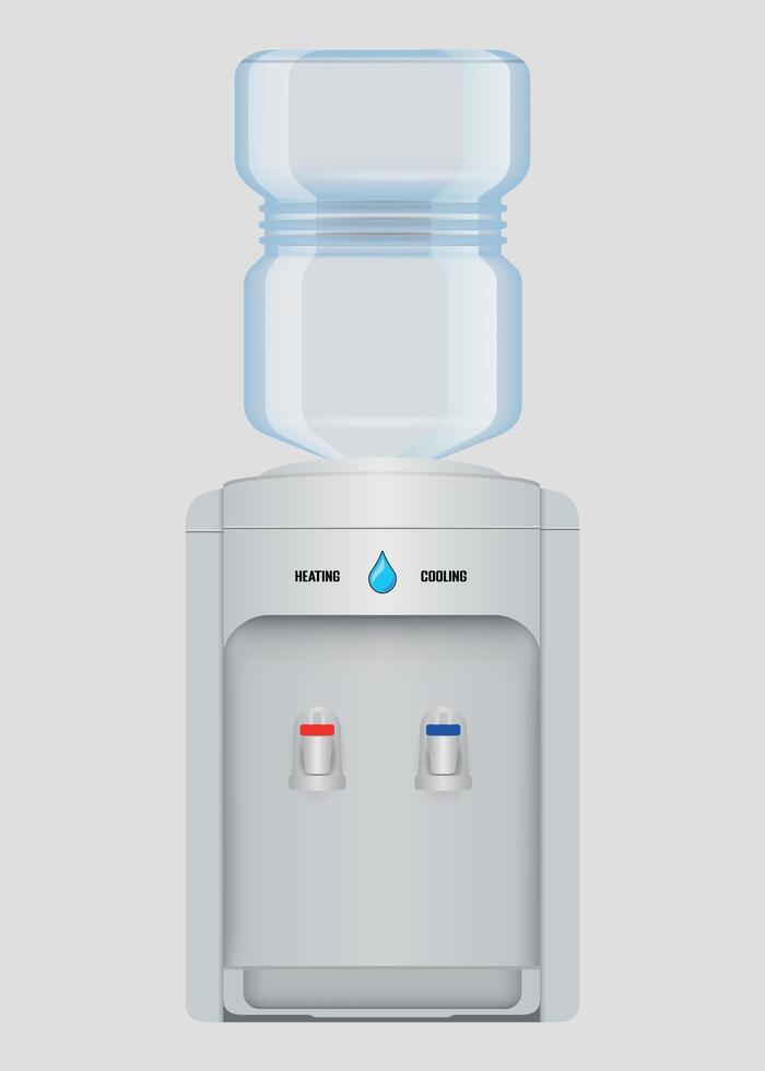 water cooler isolated vector