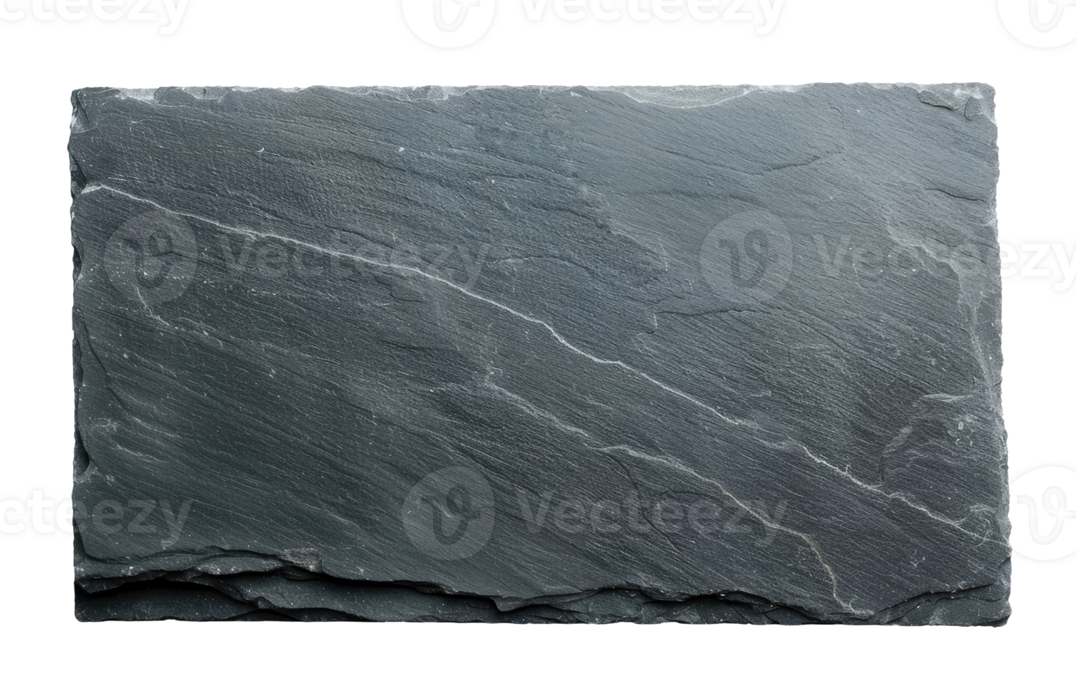 Empty black slate stone png