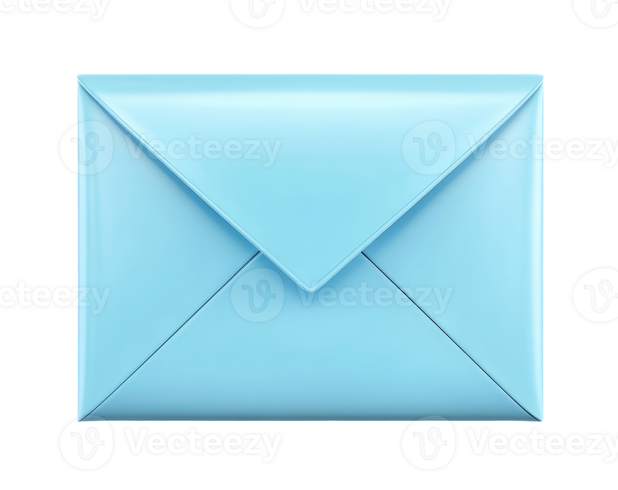 Blue mail icon isolated on transparent background png