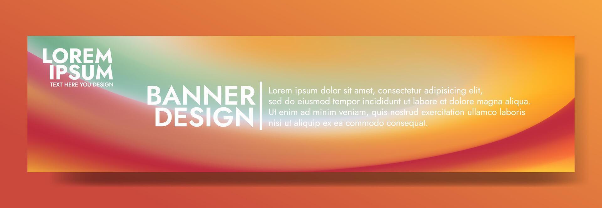 Abstract Gradient Background Template with Lorem Ipsum Text vector