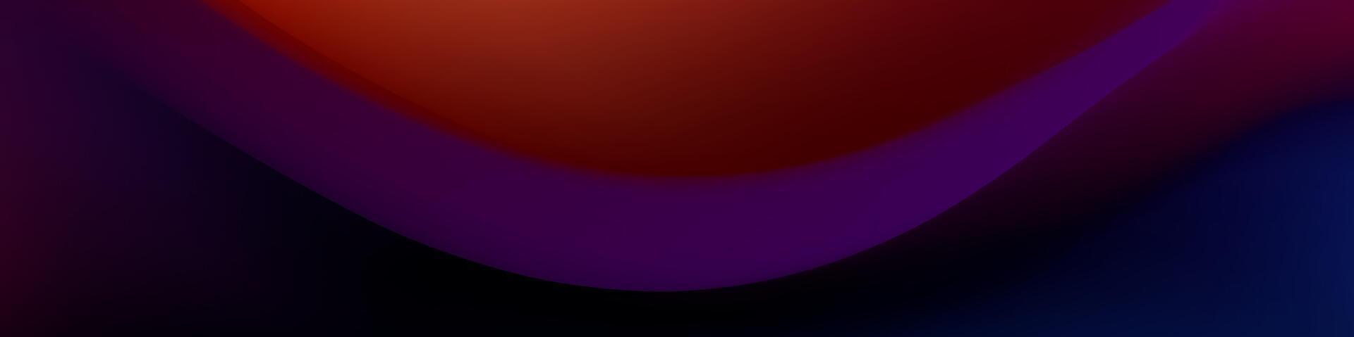 Abstract Dark Purple Red Gradient Background Design Curves vector