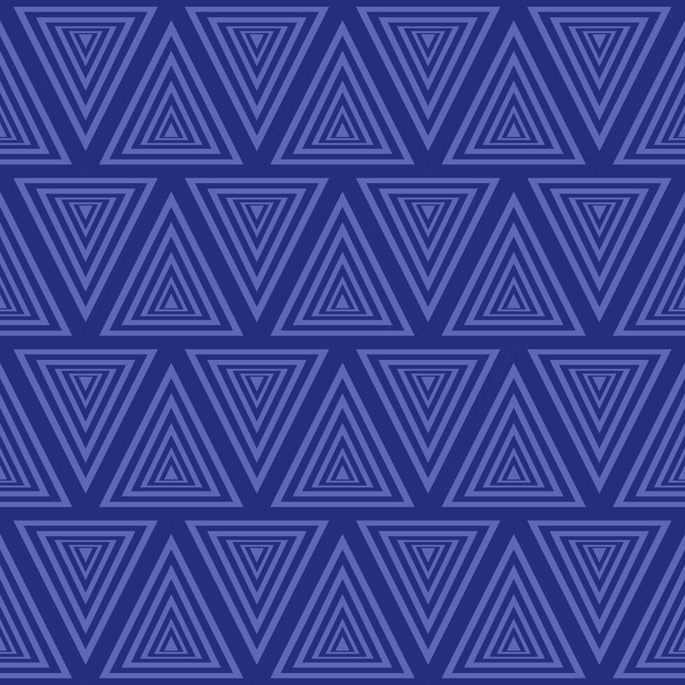 Dark blue Triangle geometric seamless pattern. vector