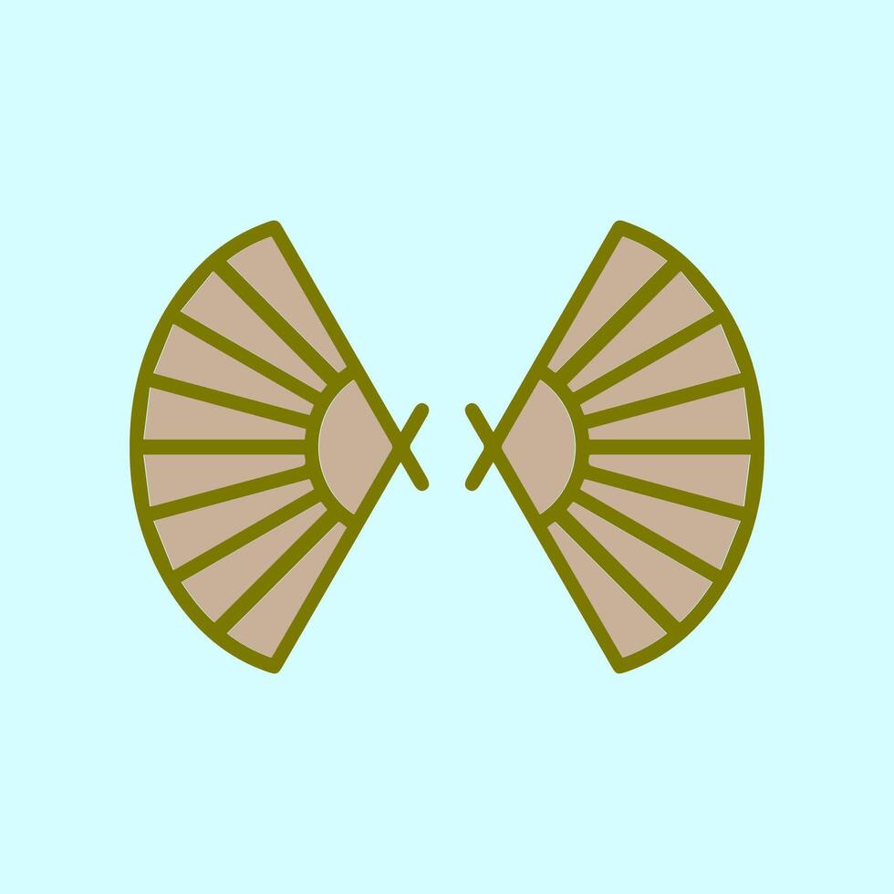 symbol design folding fan vector