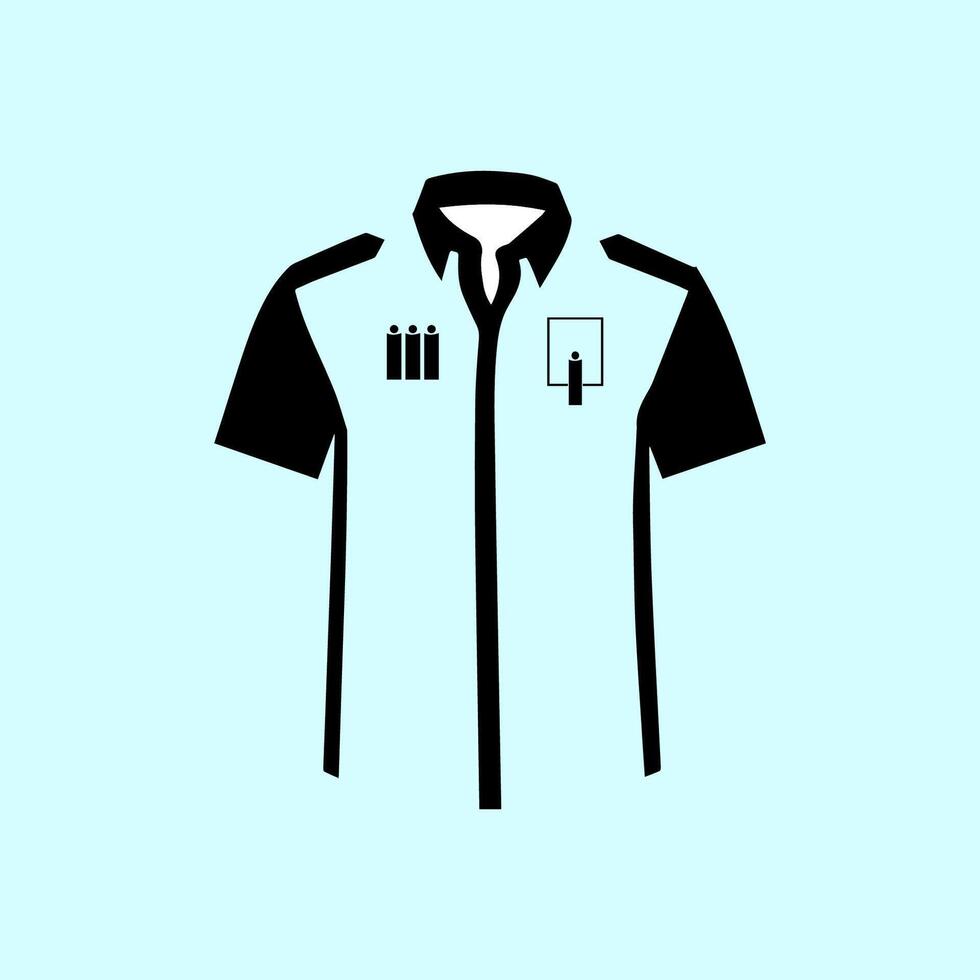 simple office uniform design vector