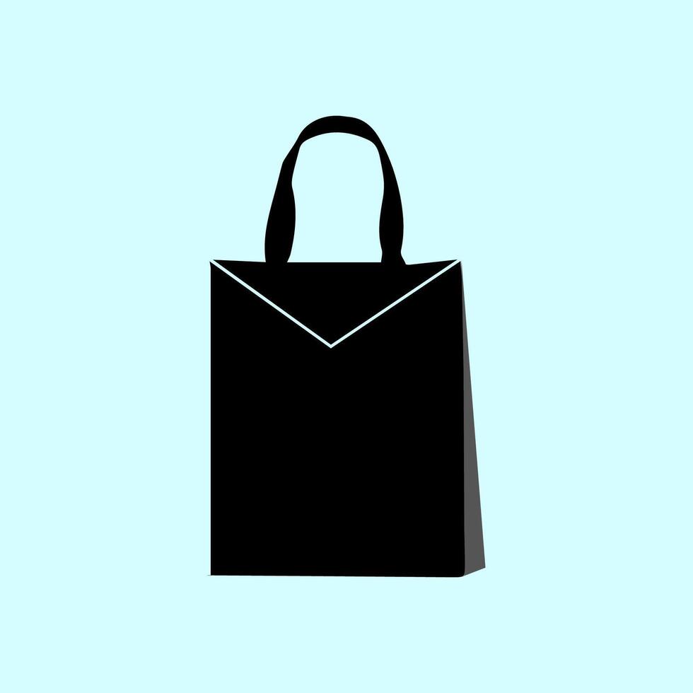 simple black bag vectors illustration