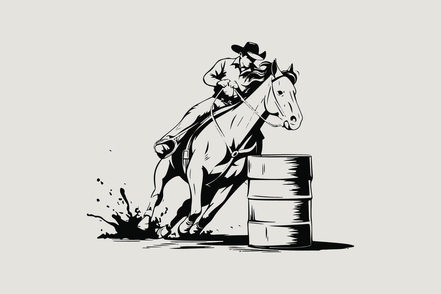 Chasing the Barrel Dreams vector