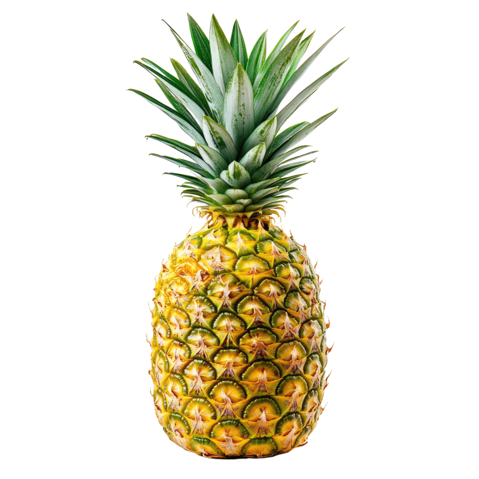 pineapple isolated on transparent background, full depth of field on transparent background png