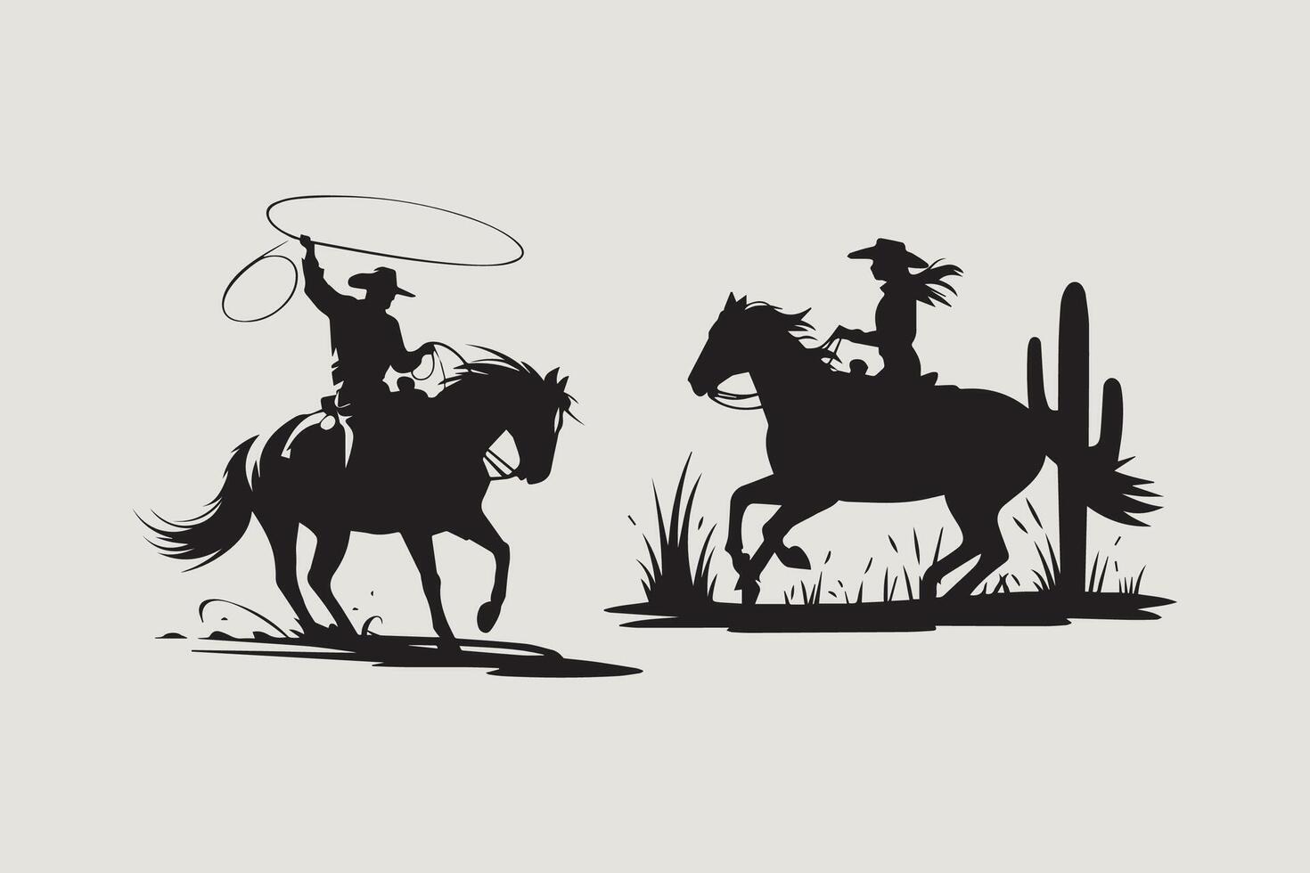 Barrel Racing in Action vector