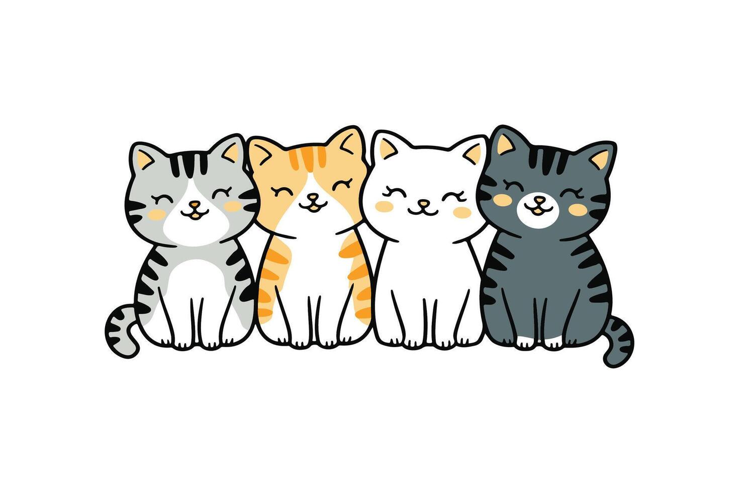The Happy Meow Club vector