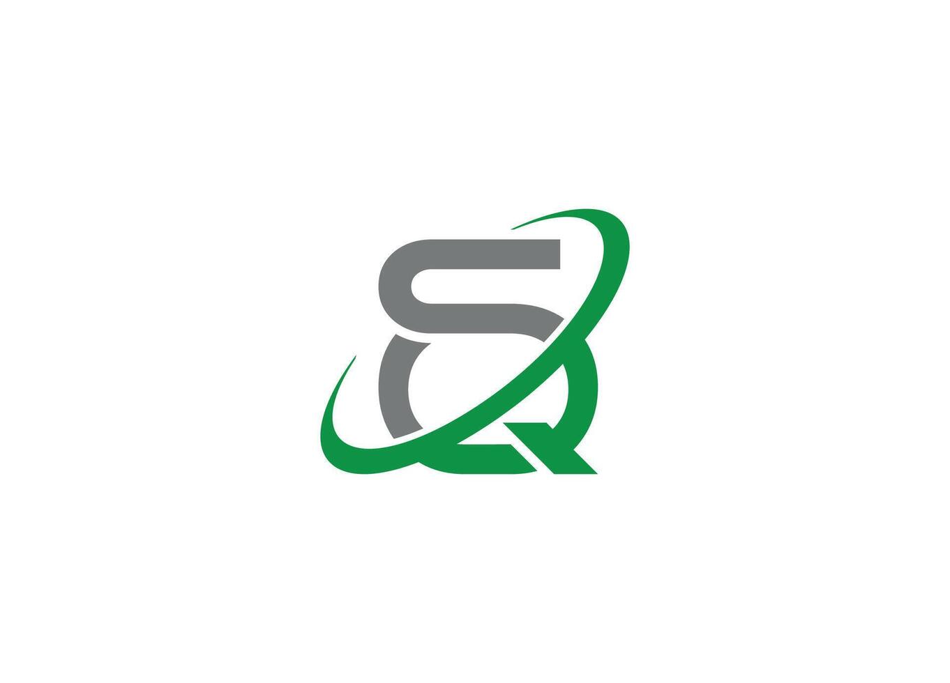 Letter SQ logo design with icon template vector