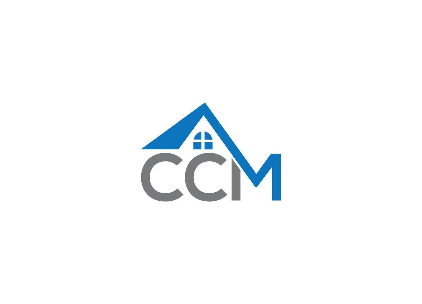 Letter CCM logo design with icon template vector