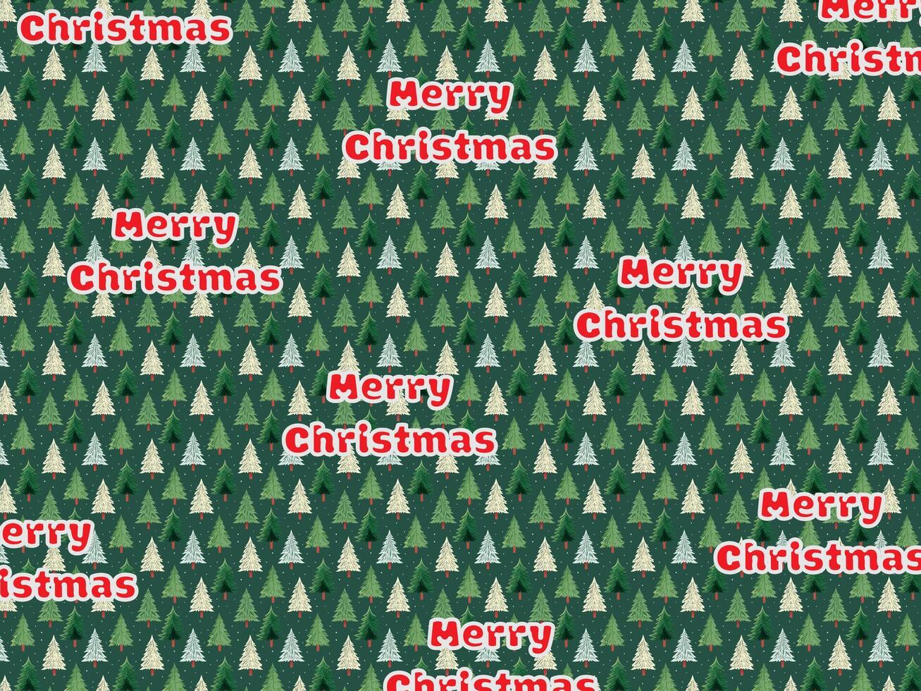 Christmas tree pattern background vector