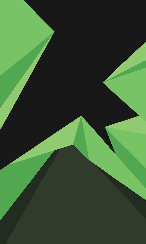 Abstract green geometric shape simple wallpaper vector
