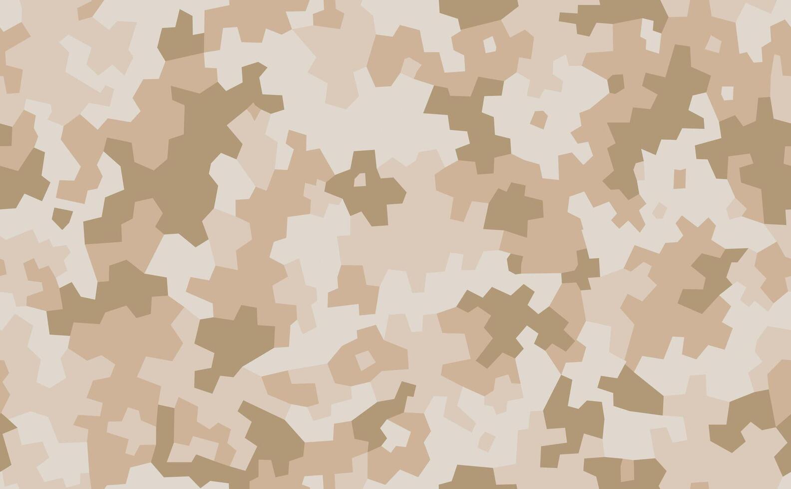 Geometric camouflage . Military camo seamless pattern. New soldier's uniform. Background in sand and brown color vector