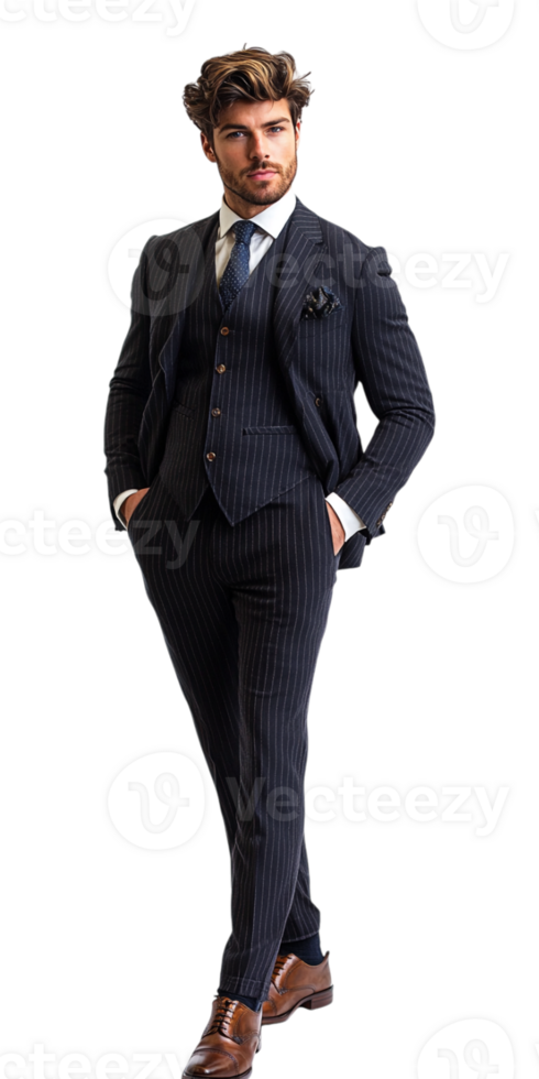 A man in a suit is posing for the camera png