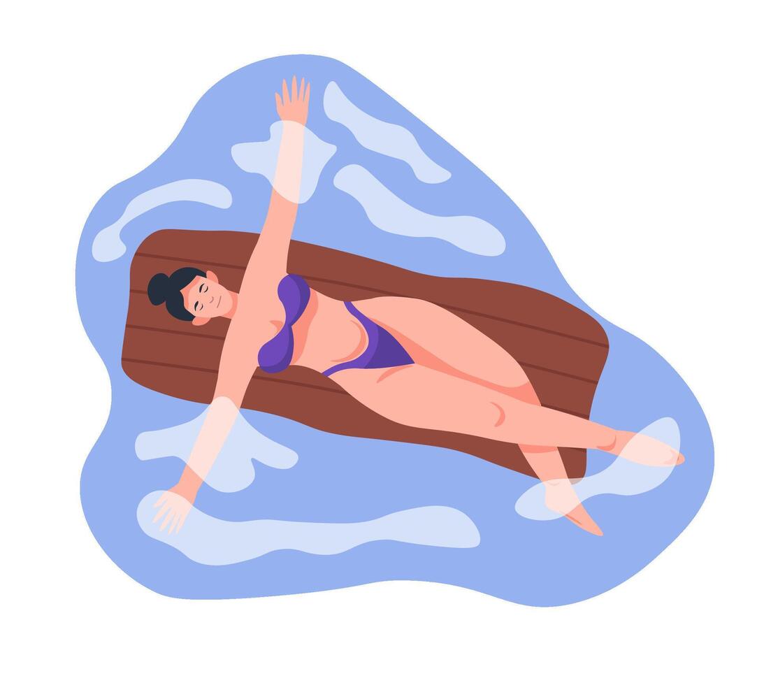 Beach Scene with Multiple Activities vector