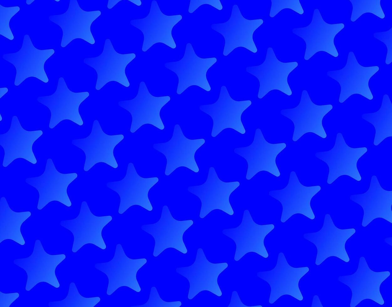 Electric Blue with Gradient Stars Pattern vector